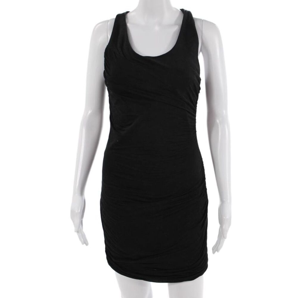 Rag & Bone Women Bodycon Tank Dress Black Sleeveless Midi Zip Size 2